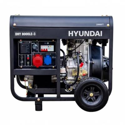 Дизельный электрогенератор Hyundai DHY 8000LE-3 